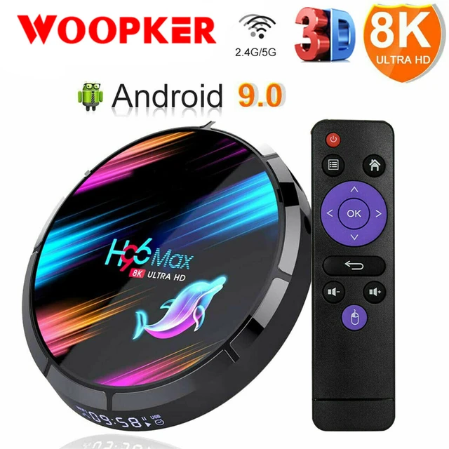 Boîtier Smart TV H96 MAX X3 S905x3, Android 9.0, 4 Go 32 Go 64 Go