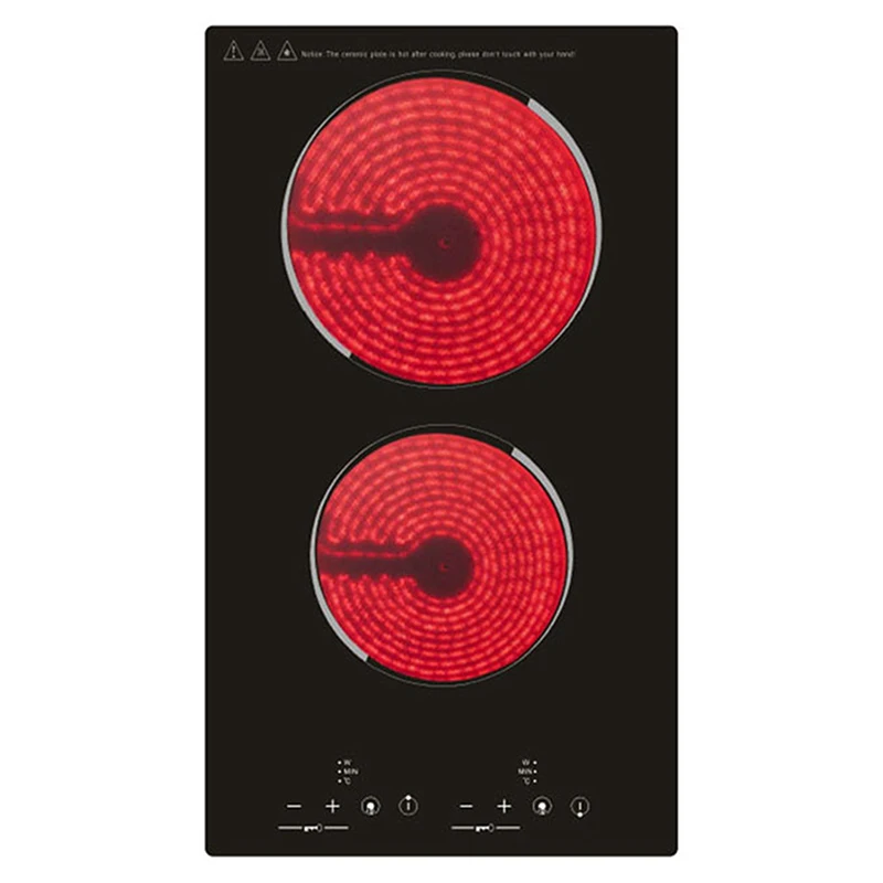 Kitchen Ceramic Cooker Induction Cooktop Double Electric Cooker Hob Heating Electric Stove Vertical Cooking Plate