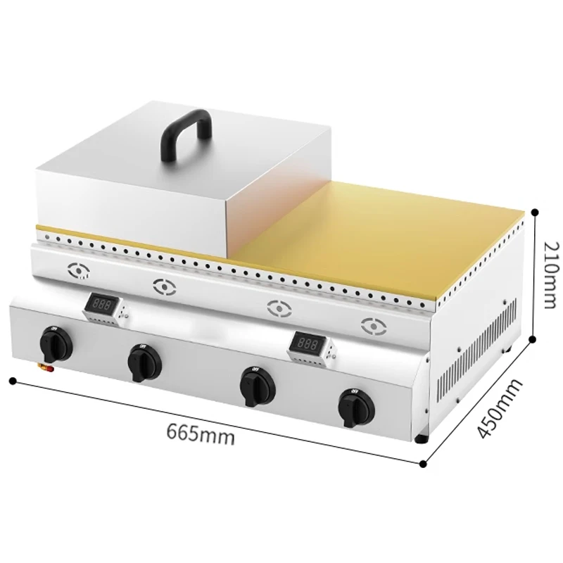 Soufflé machine Commercial stall gas Dorayaki machine Cloud Internet celebrity waffle machine gas LPG Gas Type 2