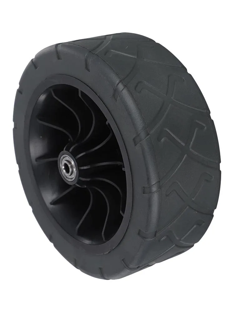 Beach Cart Wheel 8inch PU Wheel Cart Replacement 8-inch Tire Baby Stroller Beach Cart Bearing Inner Diameter 0.8 Big