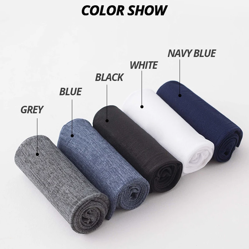 20PCS=10Pairs Bamboo Fiber Men Socks Summer Spring Sports Socks Sweat Absorption Deodorant Ultra-Thin Breathable Silk White Sock