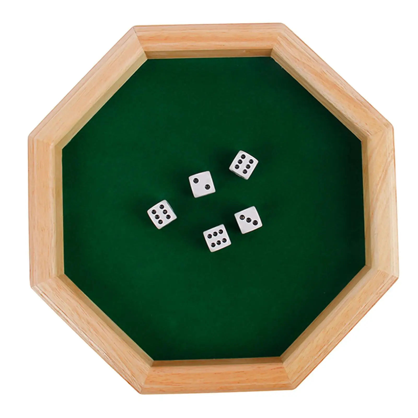 Professional Tray, Includes Premium Wooden 5 Six-Sided for Family , Games, Tabletop RPGs & Math Activities 2