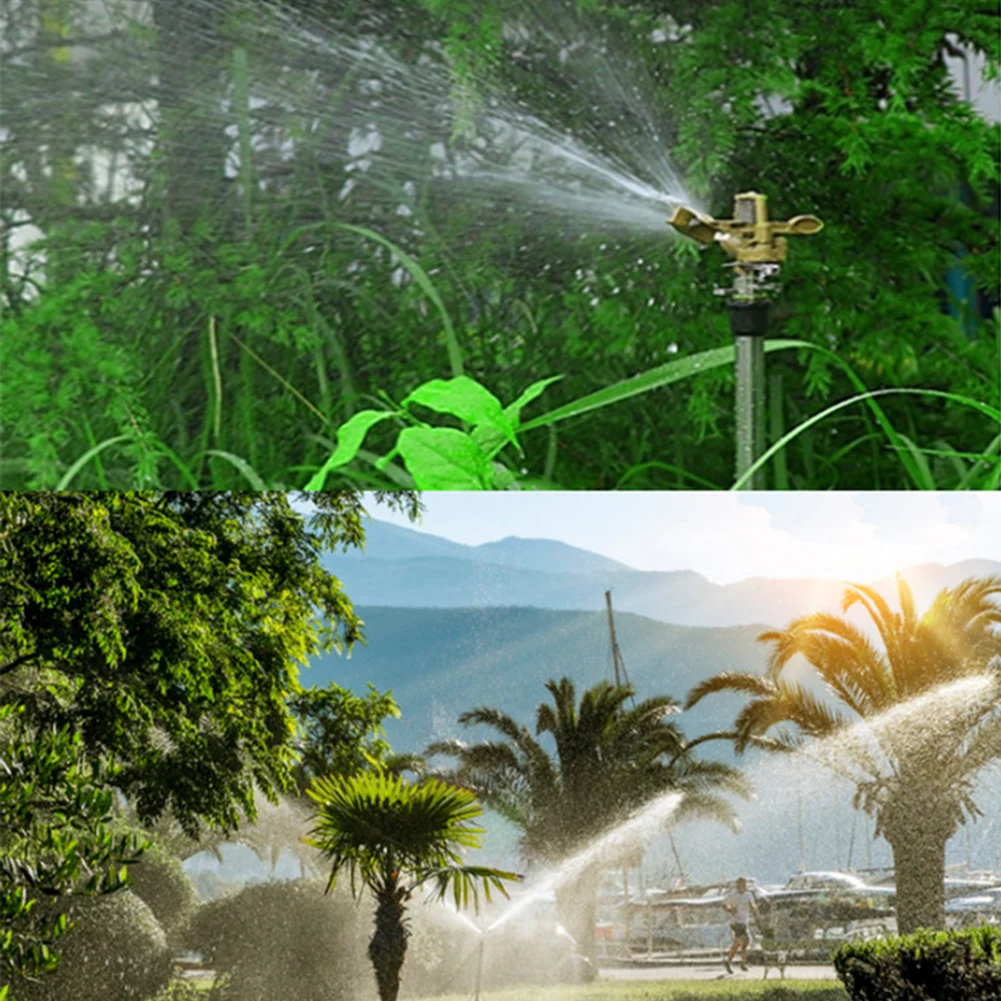 Garden Sprinklers 360Degree Adjustable Rotate Sprinkler With Quick-Release 1/2" Hose Connectors Lawn Irrigation Watering Systems garden sprinkler irrigation sprinklers drip irrigation sprinklers garden irrigation nozzle