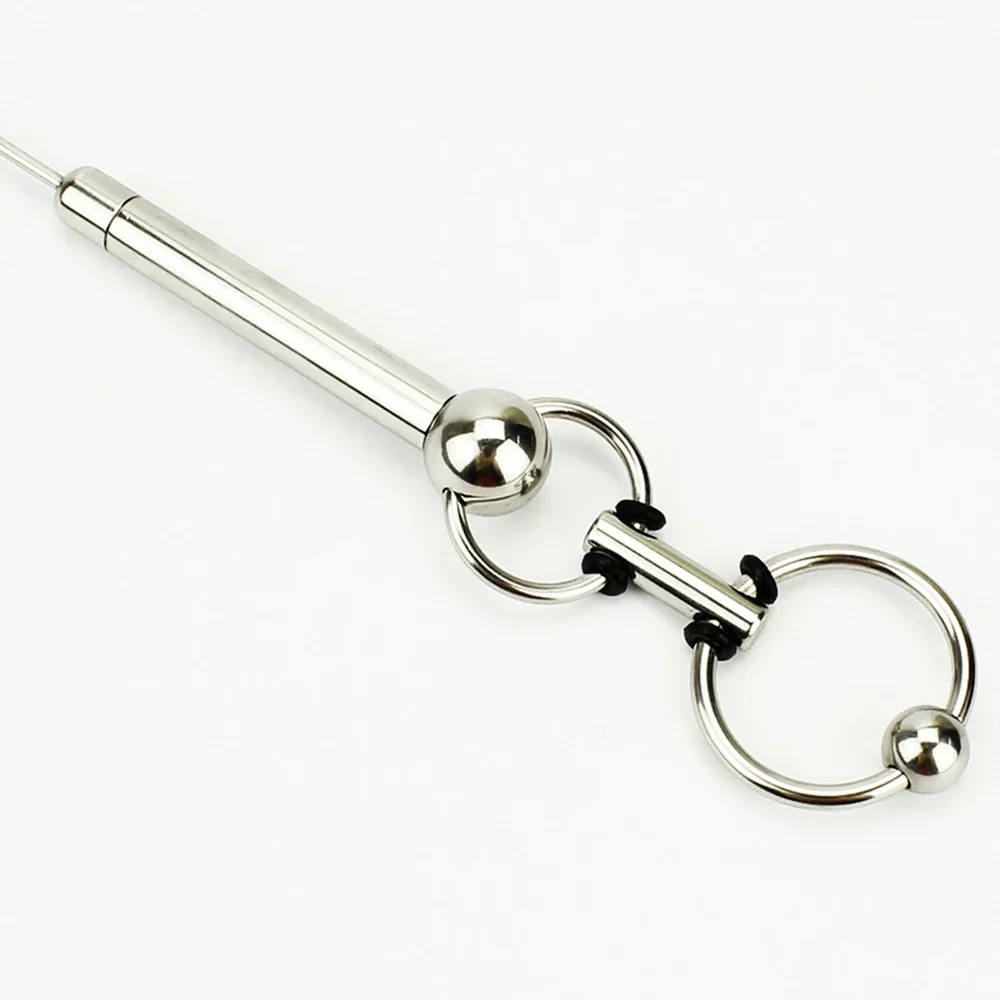 Urethral Sounding Stainless Steel Penis Plug Stretching Male Chastity Device Urethral Dilators bdsm Adult Game Sex Toys 230mm 18