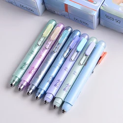 7 - Piece Premium Retractable Pocket Pen Set - Fine 0.5mm Black Ink, Sleek Design, Comfortable Grip, Smudge - Free Writing, Perfect for Signing, Exams, Journaling, and Gifting (Black)