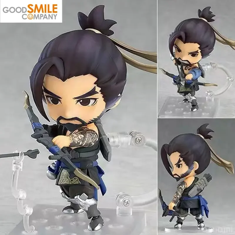 

In Stock Good Smile Original GSC Nendoroid Overwatch Shimada Hanzo Anime Movable Action Figure Model Children's Gifts