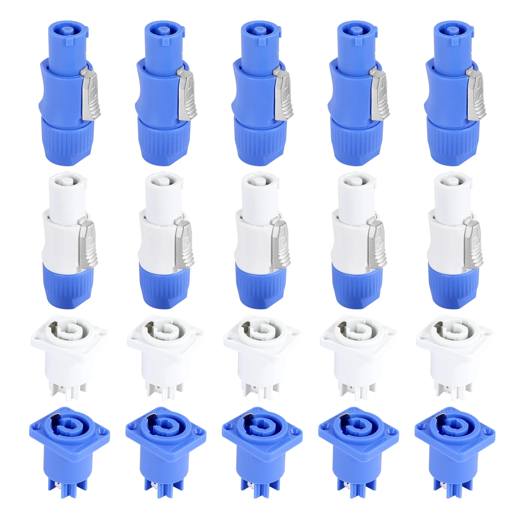 ABUO10 set PowerCON Type A NAC3FCA+NAC3MPA-1 Chassis Plug Panel adapter