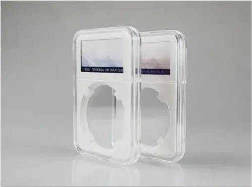 1pcs PCCB 16-40mm Transparent Plastic Coin Holder Professional Coin Display Slab Grade For PCGS NGC Storage Case
