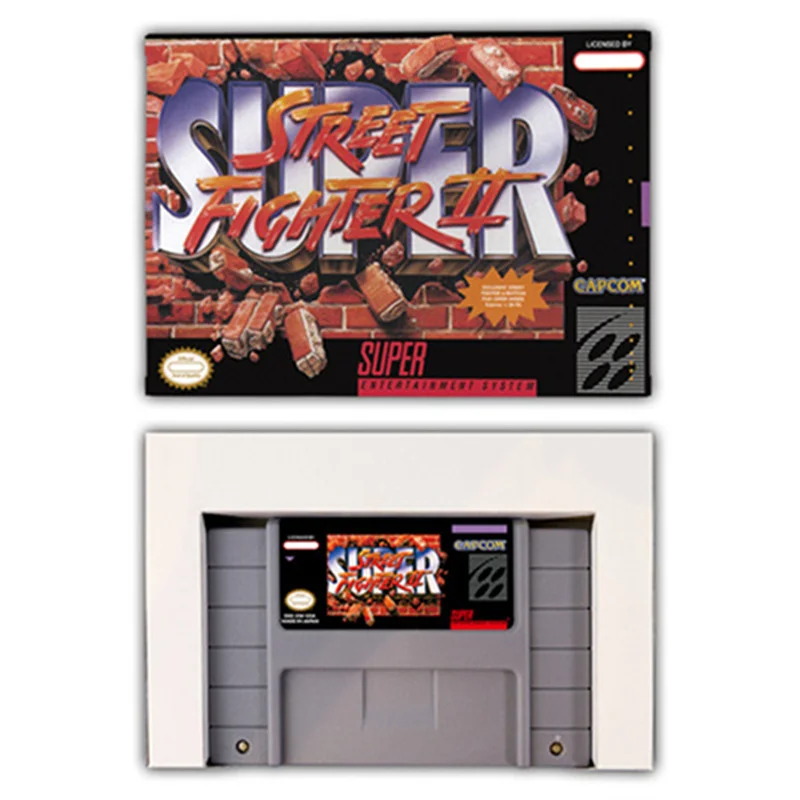 Game Consoles Street Fighter Snes Games Cartridge Ntsc Street