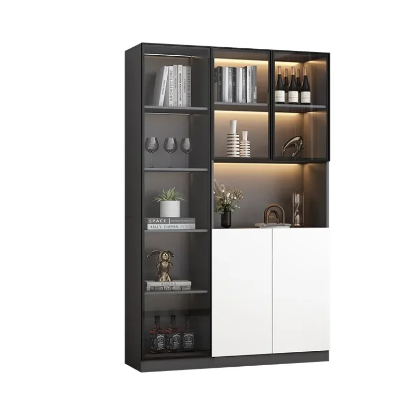 Modern Closet Sideboard Kitchen Cabinets Glass Large Display Filing Storage et Cabinet Shelf Wine Cabinet Bedroom Furniture
