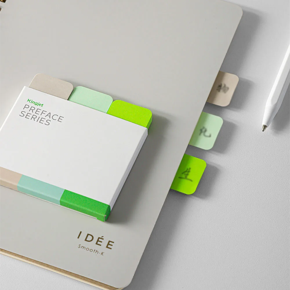 Rounded Corner Sticky Notes for Organization and Labeling - Multi-Pack with Colored Index Stickers
