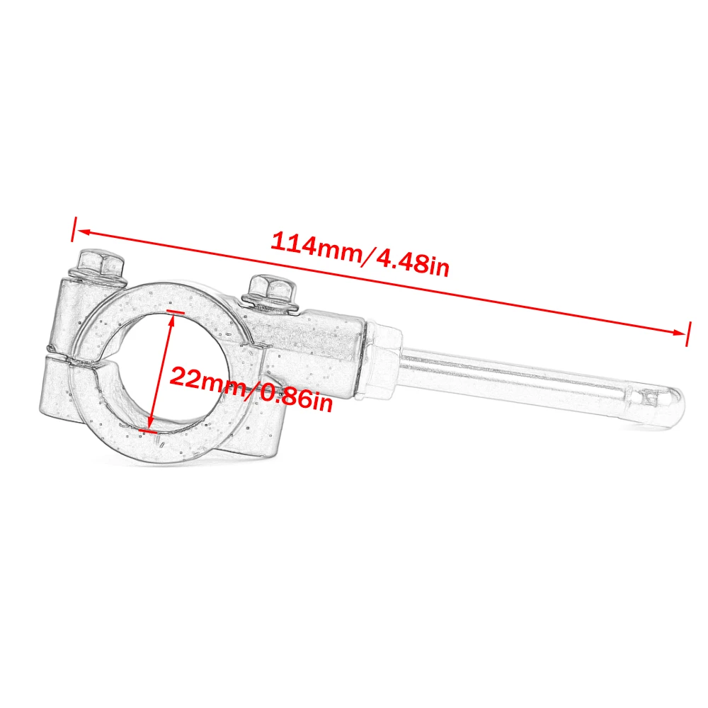 20-23MM Seitenständer-Verlängerungskit für Motorräder, Fußpedal-Assistenzwerkzeug, Stützteil – Detail 12