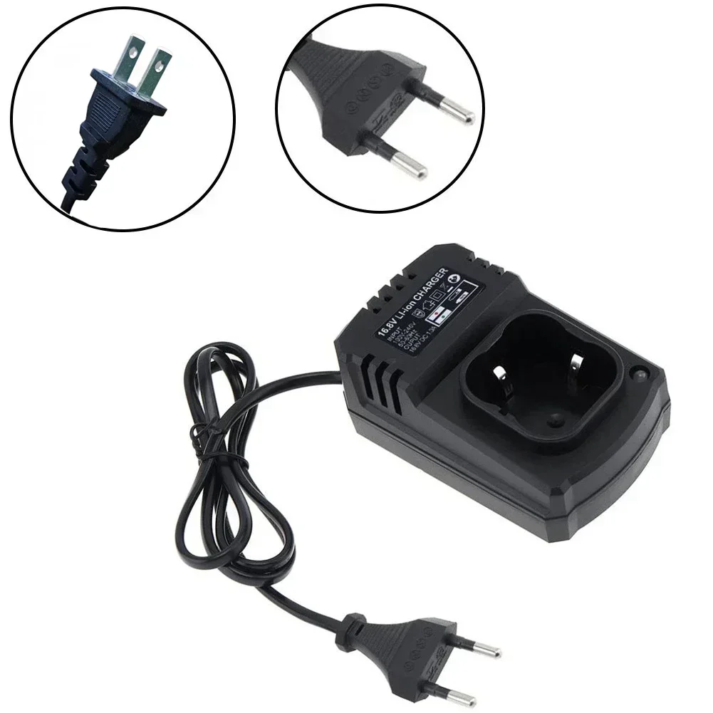 1PC 16.8V DC US/EU Li-ion Rechargeable Charger Support 110-240V Workshop Equipment Power Tools Air Tool For Electrical Drill