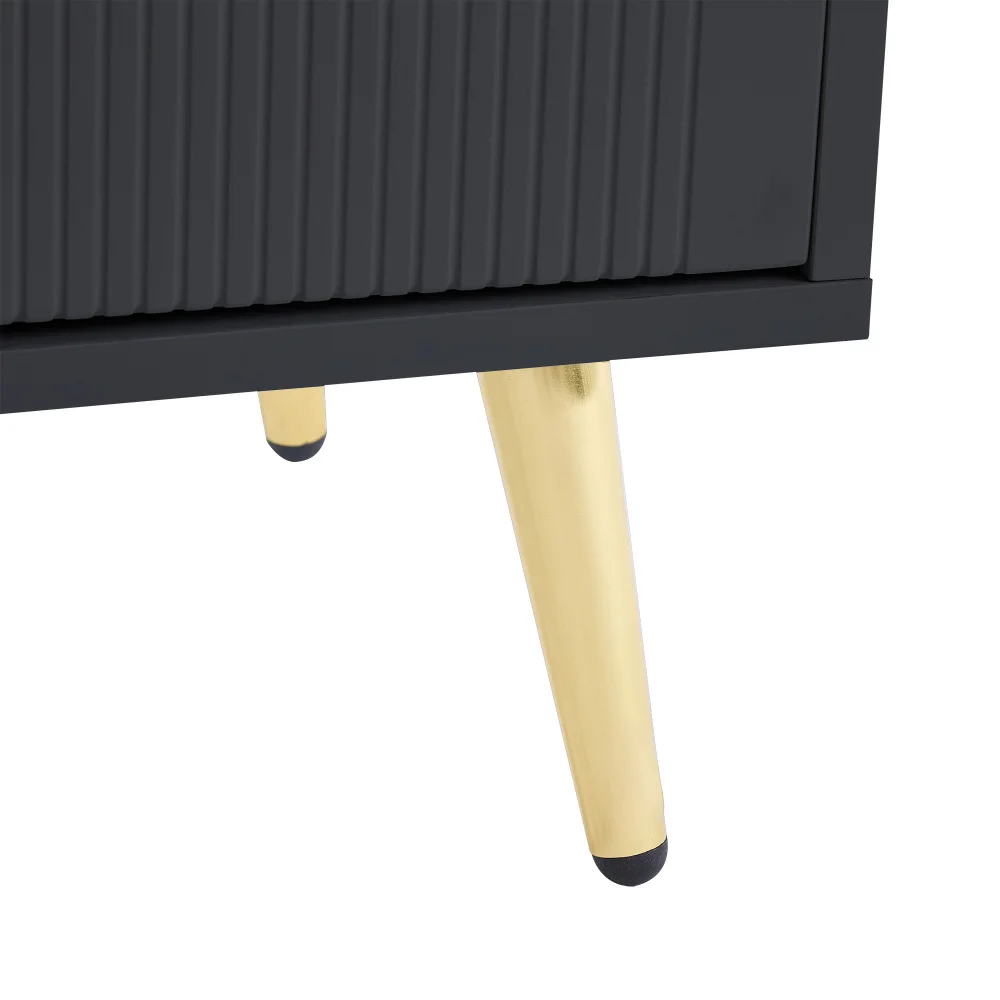 PINGGO Schuhschrank mit 2 Schubladen und 4 Türen, Metallfüße, Schuhregal, Aufbewahrungsorganisator, Möbel, Heimdekoration – Detail 31