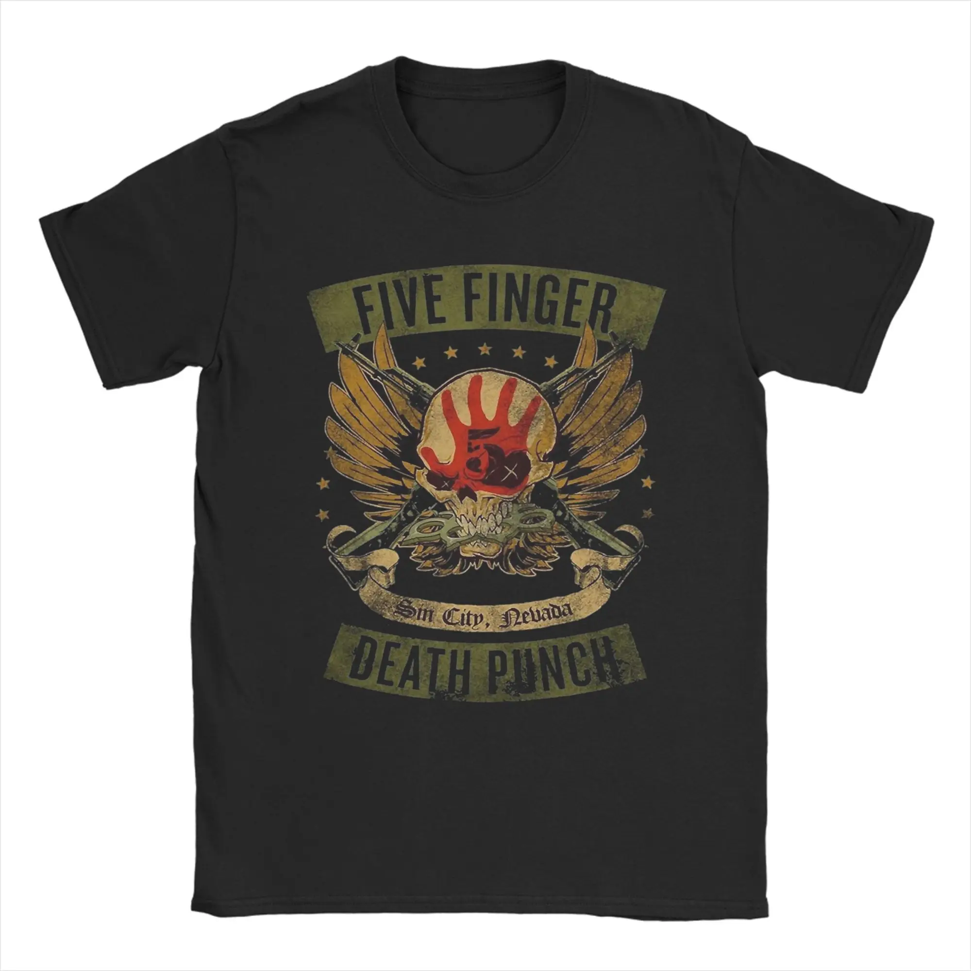Rock Off T-shirt Ufficiale Five Finger Death Punch – Jekyll & Hyde, Logo Band, Taglia M - 2
