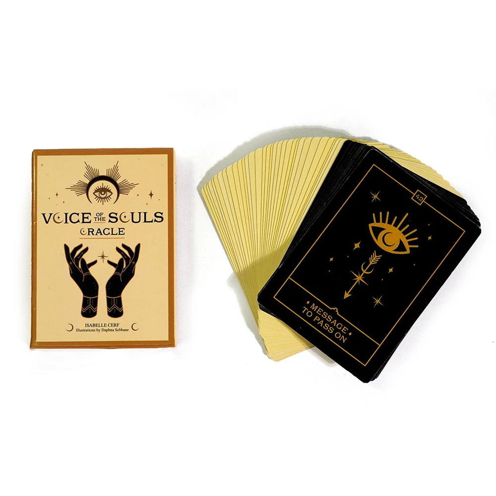 11*6.5cm Voice of the Souls Oracle 44 Full Color deck spirit guides and souls Love Oracle Cards Tarot For Beginners 3