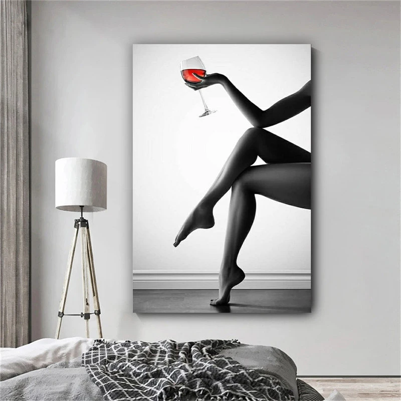 Woman Leg Poster Canvas Prints Wall Art Paintings HD Pictures for Living Room Home Office Decor Frameless