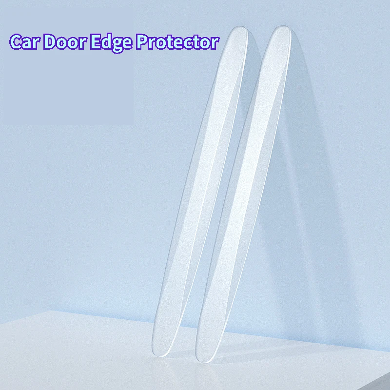 2Pcs Car Door Edge Protector Auto Moulding Trim Guards Anti Scratch Collision Bumper Protection Rubber Crash Bar Strip