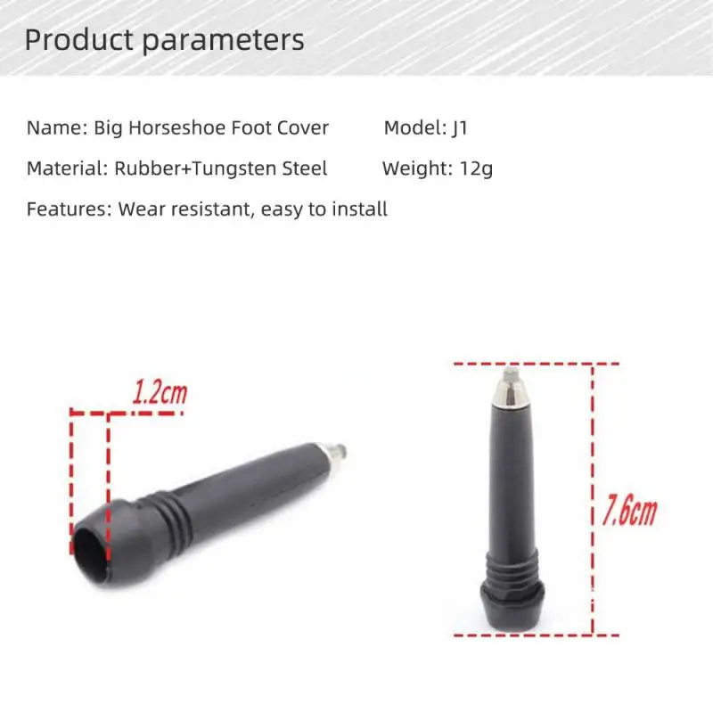 4/1Pcs Tungsten Carbide Tip Trekking Pole Nordic Walk Stick Cane Climb Replacement Alpenstock Outdoor 2
