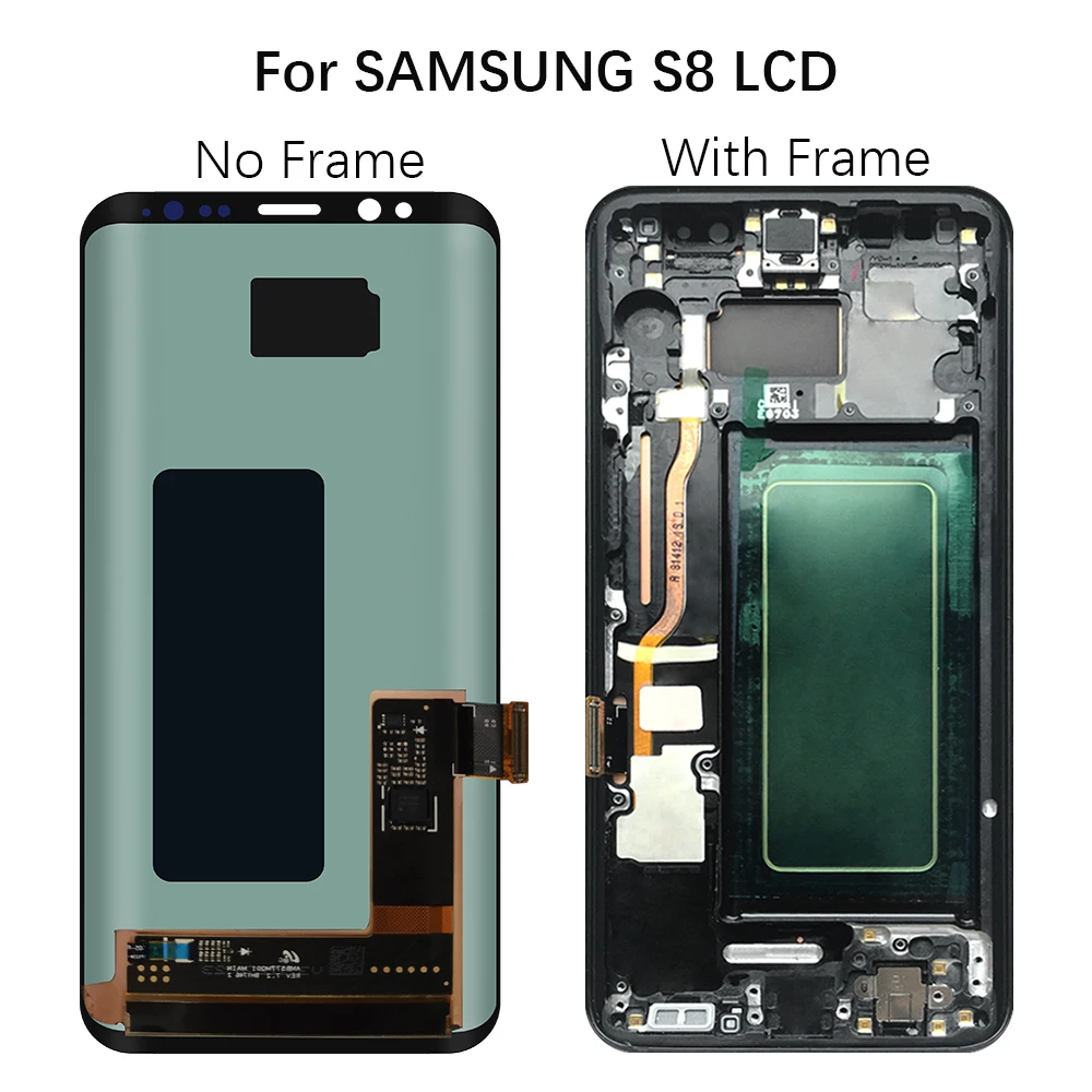 LCD ġ ũ Ÿ ü ÷, Ｚ  S8 G950F G950FD G9500 G950U S8 ÷ G955F G955U ,  