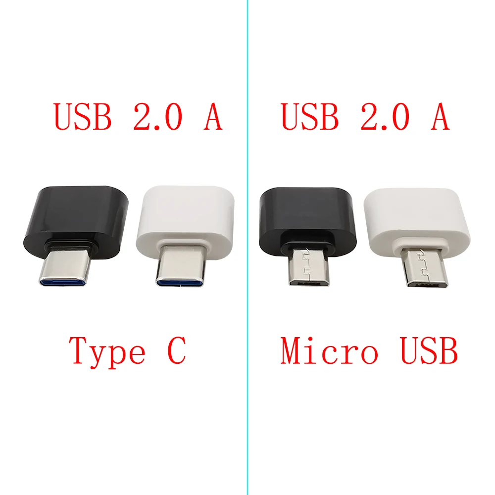 Type C Connector Connector Adapter Cable Adapter USB Plug Socket Connector Cable Connector PCB Adapter Converter 5Pcs USB Type C Plug to USB 2.0 A Female to Micro Male OTG Adapter Converter OTG Cable Connector For Mouse Keyboard U Disk