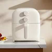 Household air fryer. Intelligent. Multifunctional. 5L large cap. New. Double button. Visual. Oil-free. Stylish & practical. 2