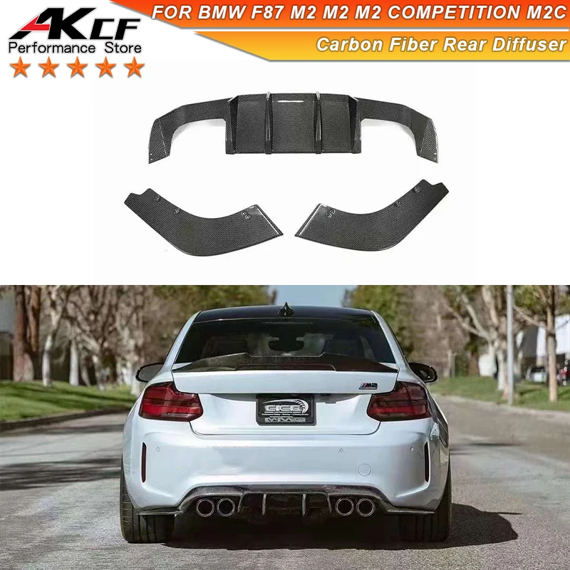 

Carbon Fiber V Style Rear Bumper Lip For BMW F87 M2 M2C Coupe Rear Diffuser Spoiler Trim Performance Body Kit