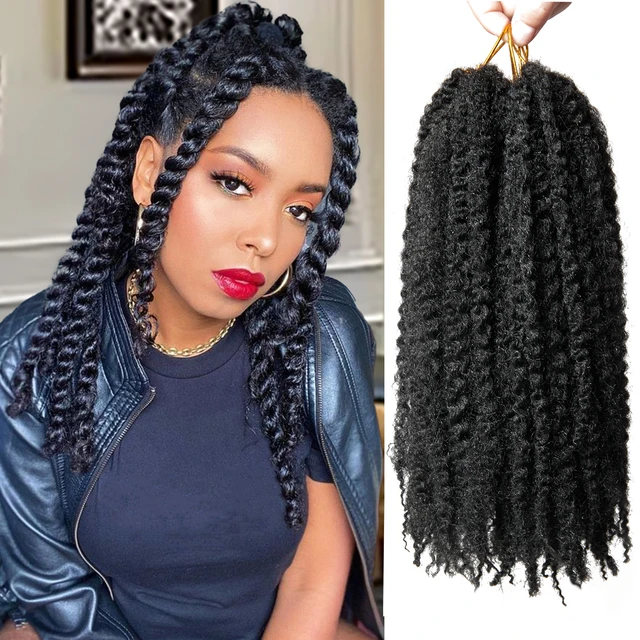 Cuban Twist Hair Cheap Extension Soft Wholesale Treccia Sintetica Afro Trecce Di Capelli Di Marley Di Twist Cubano Kinky - Cina Capelli Cubani Sintetici Twist E Treccia Capelli Cubani Twist Prezzo - Foto 4