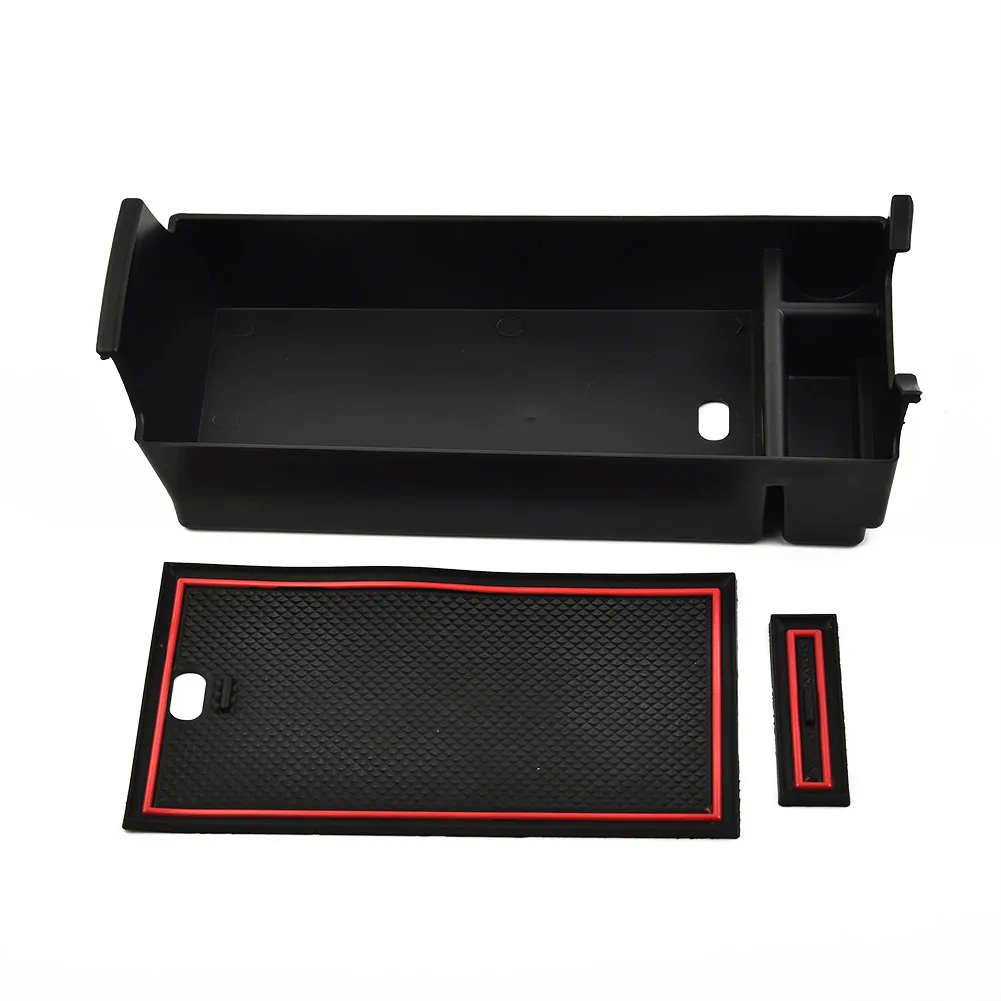 

Practical Armrest Storage Box For Mercedes-Benz CLA For Mercedes-Benz GLA GLB Matte Black 1 Piece 1pc ABS Plastic Accessory