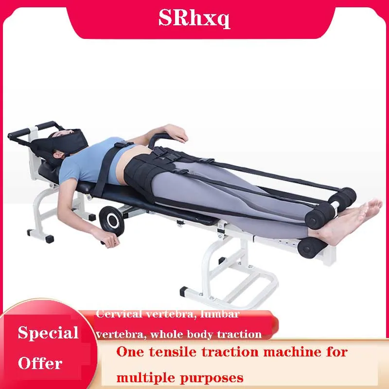 Cervical and lumbar traction bed body multi-functional portable stretcher lumbar retractor for adults and children