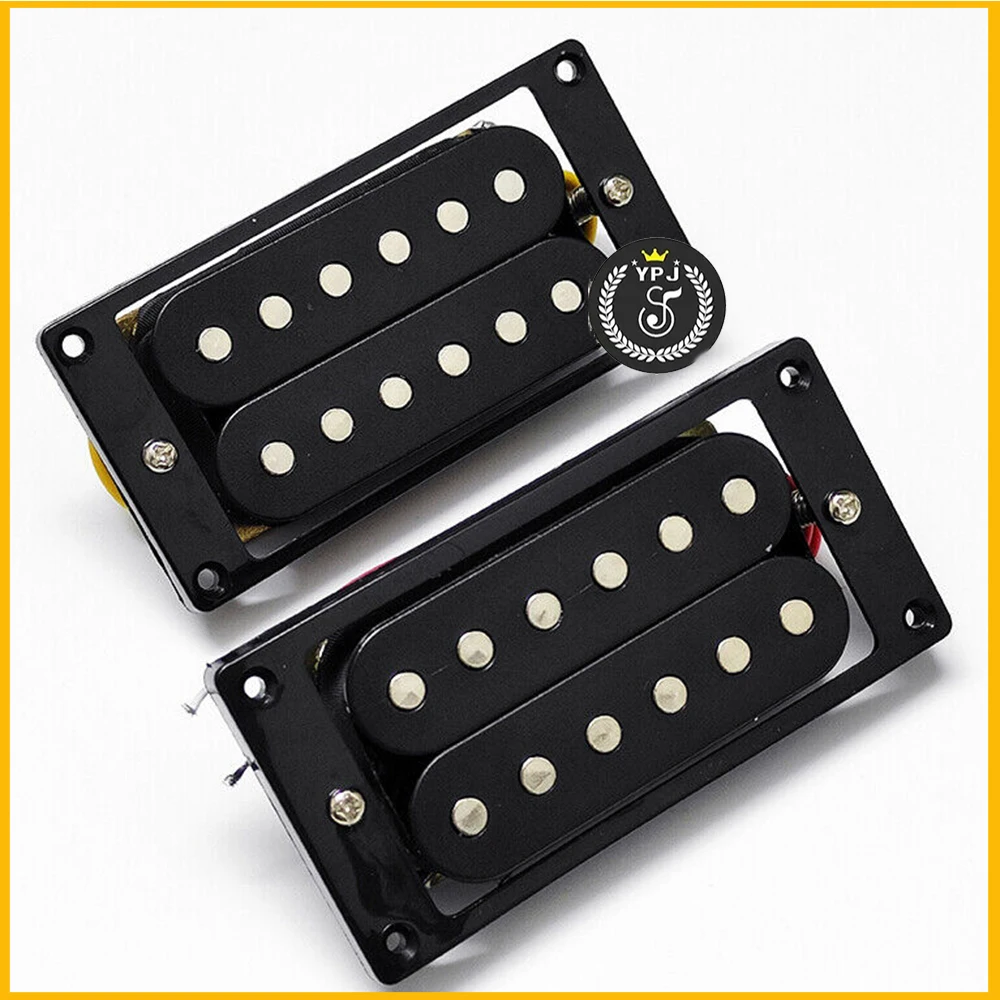 1 Set Black Electric Guitar Pickups Humbucker Size Single Coil