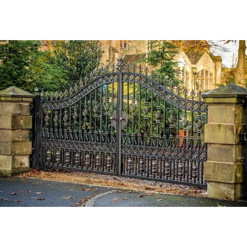 CBMmart Direct Selling Different Design Wrought Iron Swing Gates For Villas