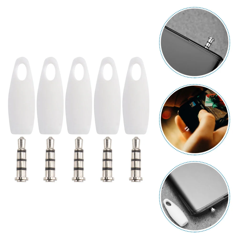 

5 Sets Sound Blocker Laptop Audio Mic Microphone Blockers Silicone Cover Plug Tablet with Covers Mobile Silica Gel Portable