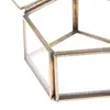 1pc New Geometrical Clear Glass Storage Box Jewelry Box New Fashion Wedding Bridal Ring Box Candy Box Gift Box 6