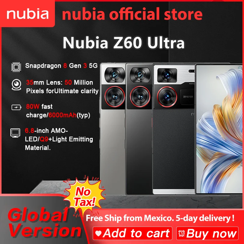NubiaTlphoneportableZ60Ultra5G64MP68Snapdragon8Gen3NDavid6000mAh80W.jpg