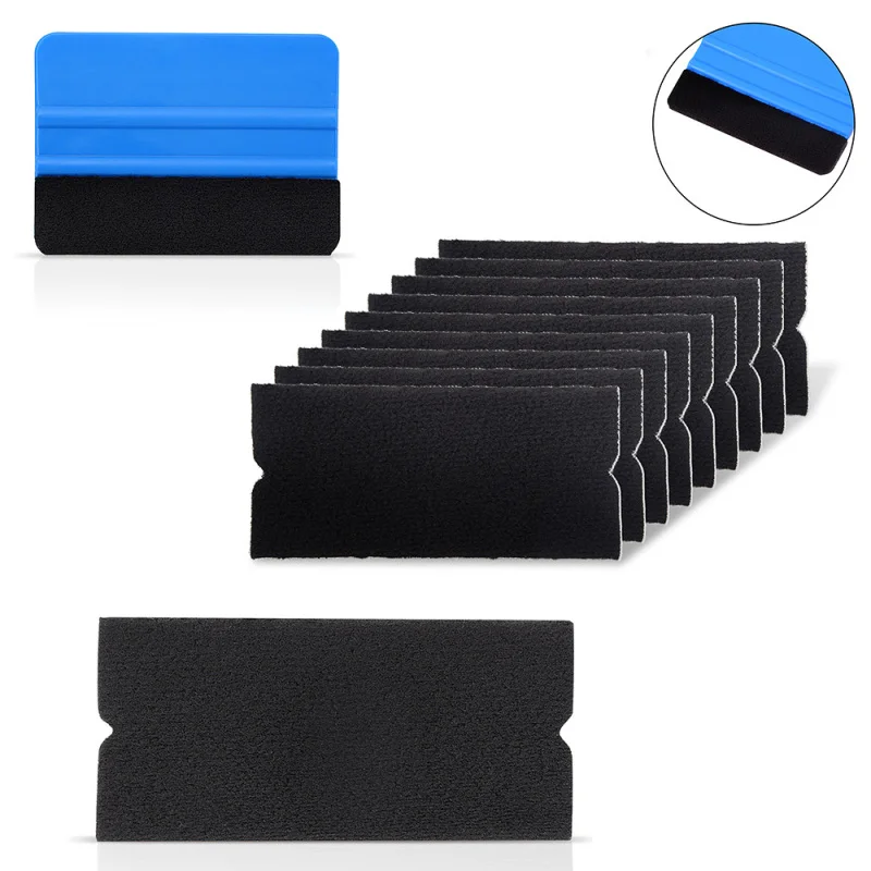 Vinile Wrap Film Card Squeegee Car Foil Wrapping Raschietto In Feltro Scamosciato Auto Styling Window Tinting Film Sticker Tool