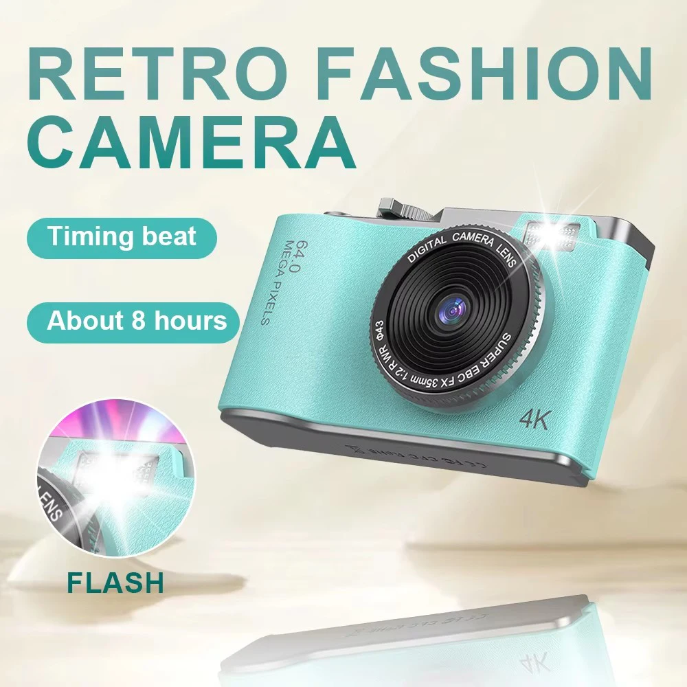 HD Digital Camera 4K 64MP Photography Camera Video Camcorder 2.4 inch Screen Camcorder for Photography for Kid Adult Beginners