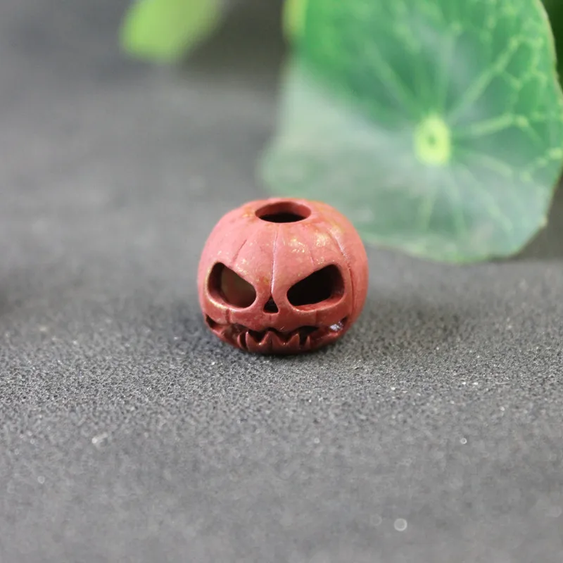 Halloween Pumpkin Skull Face Lantern EDC Brass Knife Beads DIY Woven  Paracord Lanyard Pendants Outdoor Tool Hangings Accessories - AliExpress