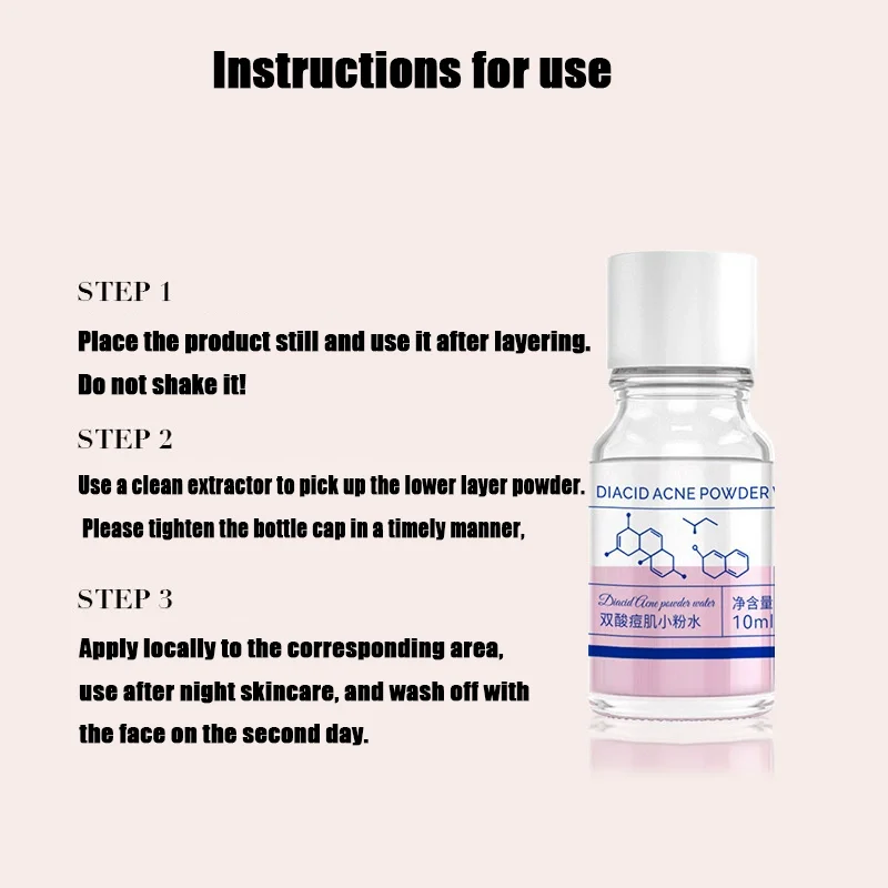 10ml salicylic acid concentrated acne essence containing salicylic acid lactose acid calamine double acid dual care