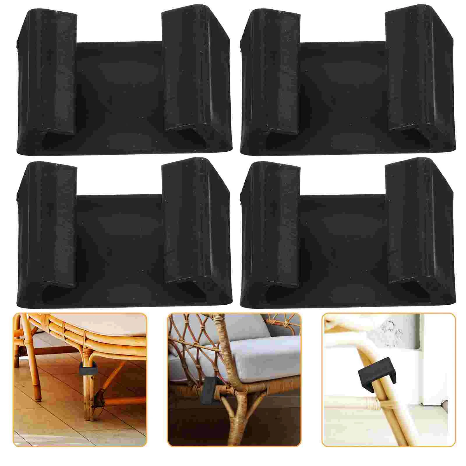 

Furniture Clips Outdoor Patio Sofa Clips Durable Rattan Furniture Clip 6Cm Chair Fastener Connectors Home Shop Office 4Pcs Black