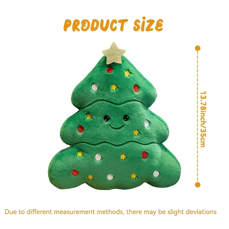 Christmas & New Year's Festive Plush Pillow - Perfect for Holiday Parties & Gifts, Mixed Colors