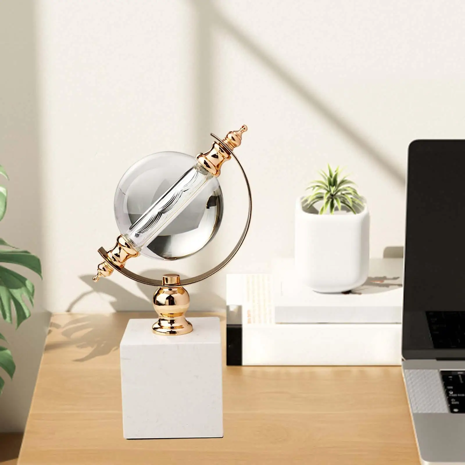 

Sphere Figurine Collectible Decorative Sculpture for Office Desk Living Room