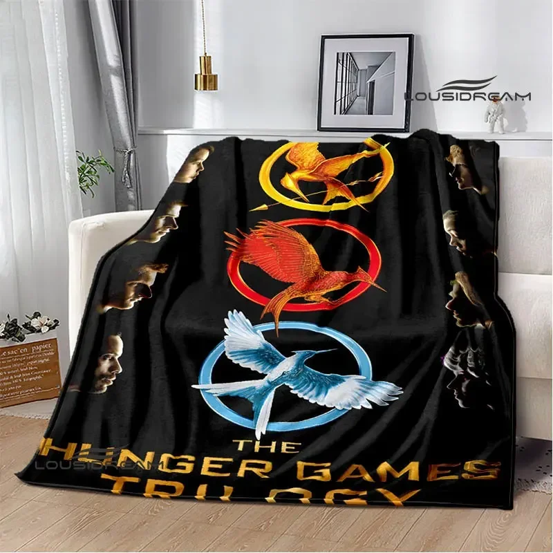 The Hunger Games Print Blanket Flannel Blanket Home travel blanket throw blanket thin blanket Warm blanket birthday gift 5