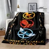 The Hunger Games Print Blanket Flannel Blanket Home travel blanket throw blanket thin blanket Warm blanket birthday gift 5