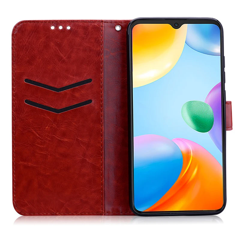 Redmi 10C Case Flip Leather Wallet Cover Silicone Soft TPU Funda leather wallet case leather case phone case leather phone case silicone phone case