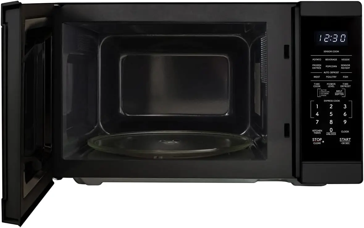 SMC1461KB Oven with Removable 12.4" Carousel Turntable, Cubic Feet, 1100 Watt Countertop Microwave, 1.4 CuFt, Black