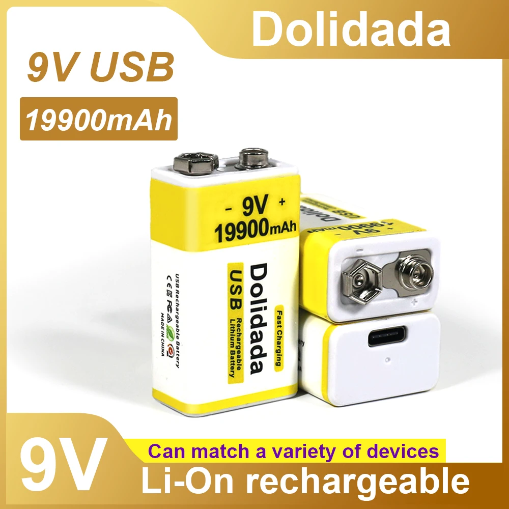 2023Bestselling9V19900mAhUSBFastChargingLineLIION