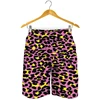 Colorful Leopard Graphic Board Shorts For Men Summer Running Surf Beach Shorts Men Quick Dry Stylish Swim Trunks Short Homme 4
