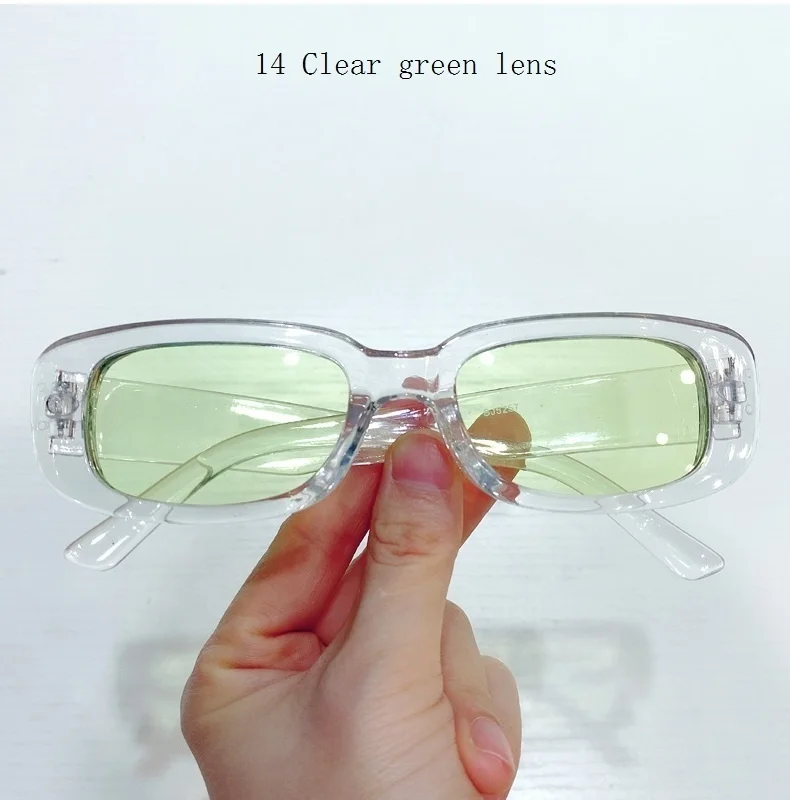 Elegant Women's Rectangular Sunglasses Vintage Style Eyewear_voghion.com