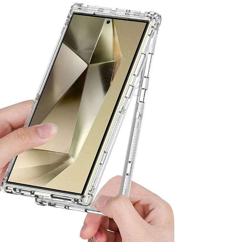 Enhanced Clear Transparent Phone Case - Shockproof Dual Layer Design
